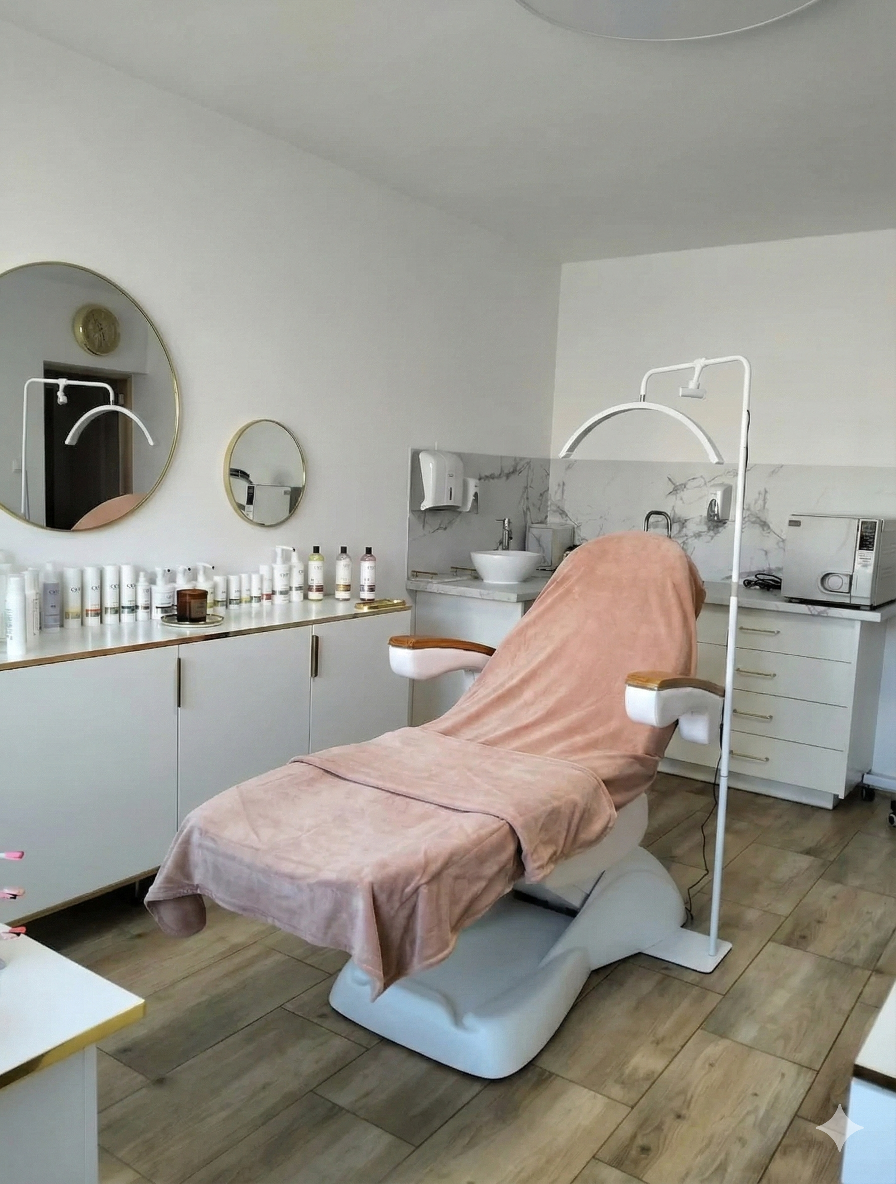 Agnieszka Kużdżeń w salonie